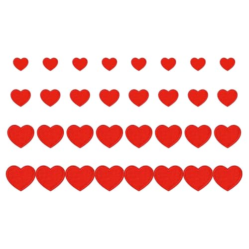 DOITOOL 32 Stück Valentinstag-Aufnäher zum Aufbügeln, Herz, bestickt, zum Aufnähen, Applikation, Reparaturflicken, DIY-Basteln für Kleidung, Jacken, Jeans, Hosen, Kleider, Rucksäcke, Hüte, DOITOOL 32 Stück Valentinstag-Aufnäher zum Aufbügeln, Herz, bestickt, zum Aufnähen, Applikation, Reparaturflicken, DIY-Basteln für Kleidung, Jacken, Jeans, Hosen, Kleider, Rucksäcke, Hüte, von DOITOOL
