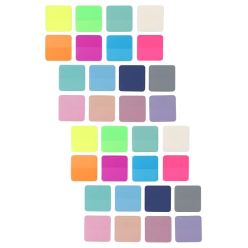 DOITOOL 32 Süße Haftnotizen: Quadratische, – Notizblöcke Mit Fluoreszierenden Farben Markieren Von, Notizen Und Hervorheben Von Dokumenten. von DOITOOL