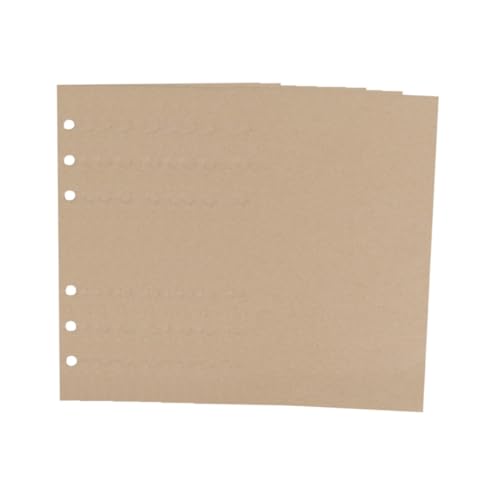 DOITOOL 320 Blatt Leer Nachfüllpapier Blanko Kraftpapier Lose Einlagen Für Spiral und Ringbuch Notizbücher Schüler Büro Reise von DOITOOL