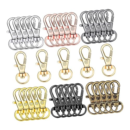 DOITOOL 35 Stück Karabiner Schlüsselanhänger Mit Auslöser Metall Karabinerverschlüsse Karabinerschnalle Legierung Drehbarer Karabinerverschluss Drehbare Karabinerclips Metall DOITOOL 35 Stück Karabiner Schlüsselanhänger Mit Auslöser Metall Karabinerverschlüsse Karabinerschnalle Legierung Drehbarer Karabinerverschluss Drehbare Karabinerclips Metall von DOITOOL
