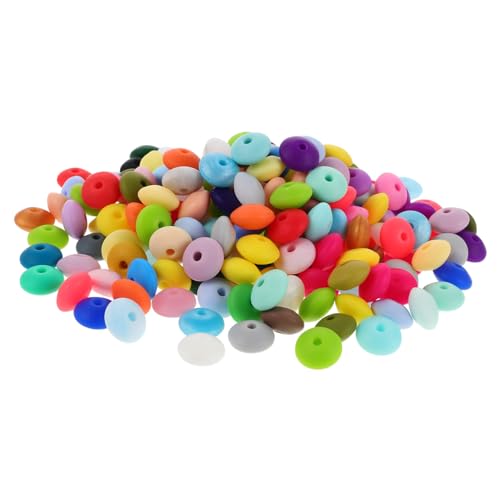 DOITOOL 350 Stück Silikon Linsenperlen Mixfarben Langlebige Verformungsbeständige Abakus Abstandshalter Perlen für Schmuck DIY Halsketten Armbänder Schlüsselanhänger Zubehör DOITOOL 350 Stück Silikon Linsenperlen Mixfarben Langlebige Verformungsbeständige Abakus Abstandshalter Perlen für Schmuck DIY Halsketten Armbänder Schlüsselanhänger Zubehör von DOITOOL