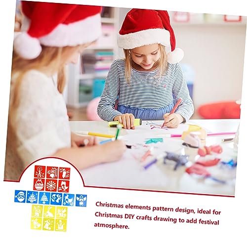 DOITOOL 36 Stk. Teiliges Weihnachts Schablonen Wiederverwendbare Malvorlagen für Kreative DIY Zeichenschablonen Vielseitig Einsetzbar mit Buntstiften Markern zum Basteln und DOITOOL 36 Stk. Teiliges Weihnachts Schablonen Wiederverwendbare Malvorlagen für Kreative DIY Zeichenschablonen Vielseitig Einsetzbar mit Buntstiften Markern zum Basteln und von DOITOOL