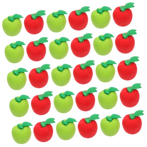 DOITOOL 36 Stück Äpfel in Rot und Grün Kreative Mathe Manipulativen für Schulbedarf und Belohnungen für Schüler und Lehrkräfte von DOITOOL