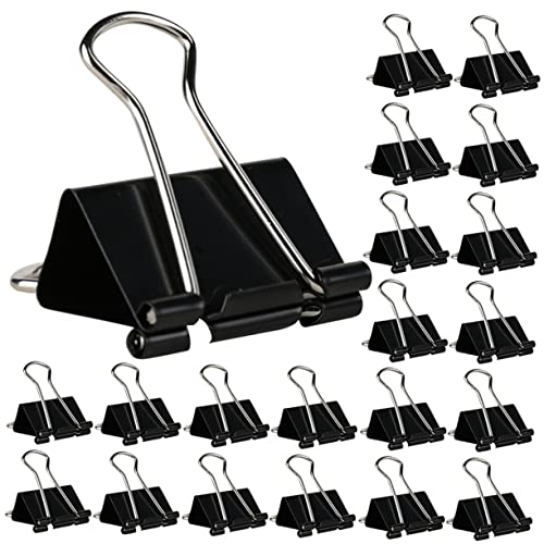 DOITOOL 36 Stück Metall Schwalbenschwanzklammern Büroklammern Binderclips Dokumentenklammern Büro Binderclips Binder Papierklammern Einzigartige Binderclips Büroklammern Jumbo von DOITOOL