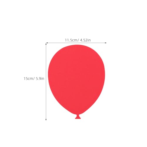 DOITOOL 36 Stück Pinnwand-Ausschnitte: Ballonförmige Papierausschnitt-Dekorationen – Pinnwand-Kunst für Klassenzimmer, Geburtstags-Wandaufkleber, Party & Karneval von DOITOOL