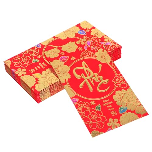 DOITOOL 36 Stück Rote Umschläge Vietnamesischen Neujahr, Traditionelle Glücksgeldbeutel Für Neujahrsfeiern Frühlingsfest, Partygeschenke DOITOOL 36 Stück Rote Umschläge Vietnamesischen Neujahr, Traditionelle Glücksgeldbeutel Für Neujahrsfeiern Frühlingsfest, Partygeschenke von DOITOOL