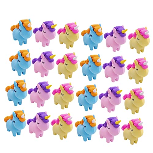 DOITOOL 36 Stück Teiliges Cartoon Einhorn Radiergummi Bunte Mini Radiergummis für Schüler Kindergeburtstag Gastgeschenke Schulbedarf Preiswerte Schüleraccessoires von DOITOOL