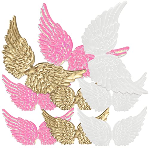 DOITOOL 36 Stück Teiliges Engelsflügel zum Basteln Dekorative Flügel Applikationen Gold Glitzerrosa und Weiß für DIY Kleidung Rucksäcke Hüte und Partydekorationen DOITOOL 36 Stück Teiliges Engelsflügel zum Basteln Dekorative Flügel Applikationen Gold Glitzerrosa und Weiß für DIY Kleidung Rucksäcke Hüte und Partydekorationen von DOITOOL