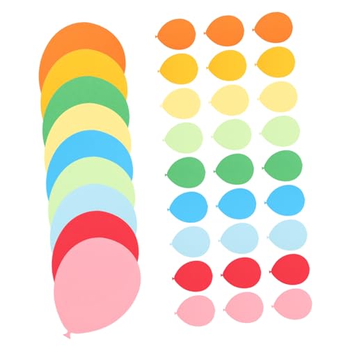 DOITOOL 36 Stück Teiliges Papier-ballon-dekor Handgeschnittene Bunte Ballon-papierformen für Kreative Wand Bulletinboard-dekoration Wiederverwendbar Schnell Anzubringen für Party DOITOOL 36 Stück Teiliges Papier-ballon-dekor Handgeschnittene Bunte Ballon-papierformen für Kreative Wand Bulletinboard-dekoration Wiederverwendbar Schnell Anzubringen für Party von DOITOOL
