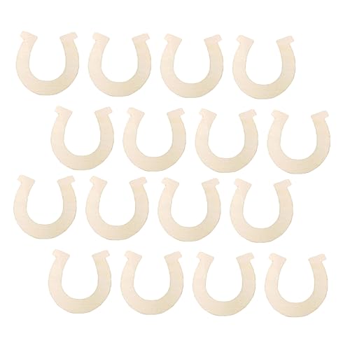 DOITOOL 36 Stück Teiliges Unvollendeter Holzscheiben Hufeisenform für Diy Handwerk für Bastelprojekte und Dekorationen von DOITOOL