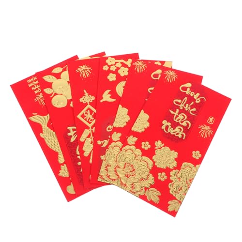 DOITOOL 36 Stück Teiliges Vietnamesische Tet Feier Umschläge Jahr Des Pferdes Rote Li Xi Pouches Hochwertiger Druck Tischstreuung Lunar Year Geschenkumschläge DOITOOL 36 Stück Teiliges Vietnamesische Tet Feier Umschläge Jahr Des Pferdes Rote Li Xi Pouches Hochwertiger Druck Tischstreuung Lunar Year Geschenkumschläge von DOITOOL