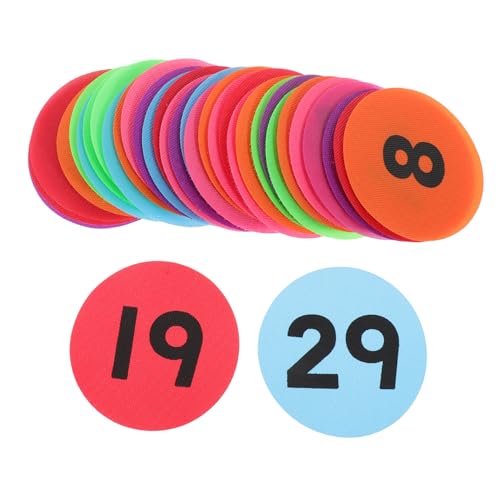 DOITOOL 36 Stück Teppichmarkierungen Boden Büro Schule nummeriert the office sticker nummern aufkleber aktenordner aufkleber Klassifizierungsaufkleber Aufkleber für Nummernschilder Nylon von DOITOOL