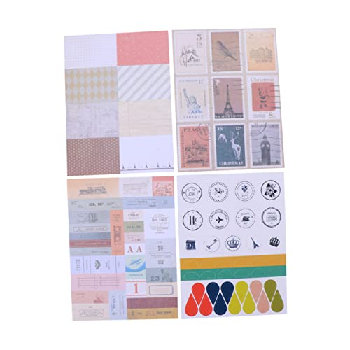 DOITOOL 36 Stück Vintage Briefmarken Aufkleber Set Wasserdichte Dekorative Sticker für Scrapbooks Planer und Diy Projekte für Erwachsene DOITOOL 36 Stück Vintage Briefmarken Aufkleber Set Wasserdichte Dekorative Sticker für Scrapbooks Planer und Diy Projekte für Erwachsene von DOITOOL