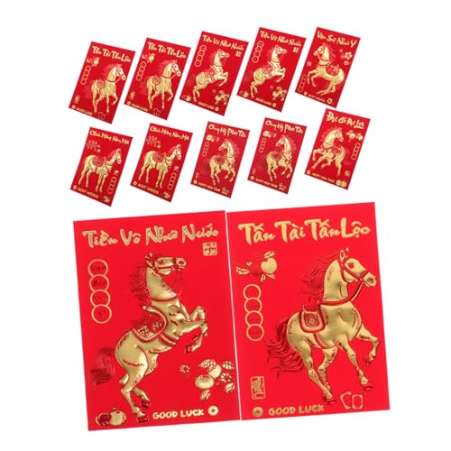 DOITOOL 360 Stück Kreative Jahr Des Pferdes Rote Umschläge mit Vietnamesischem Text Festliche Lunar Envelope Lucky Money Packets für Chinesisches Neujahr Hochzeit Geburtstag und DOITOOL 360 Stück Kreative Jahr Des Pferdes Rote Umschläge mit Vietnamesischem Text Festliche Lunar Envelope Lucky Money Packets für Chinesisches Neujahr Hochzeit Geburtstag und von DOITOOL