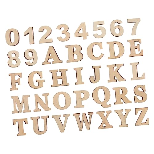 DOITOOL 36Stücke Holzbuchstaben Teiliges Holzalphabet und Holzzahlen für DIY Scrapbooking Kunsthandwerk Dekoration und Projekte DOITOOL 36Stücke Holzbuchstaben Teiliges Holzalphabet und Holzzahlen für DIY Scrapbooking Kunsthandwerk Dekoration und Projekte von DOITOOL