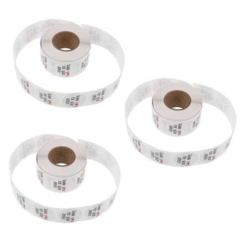 DOITOOL 3Roll Dankeschön Aufkleber Rund Selbstklebend Verpackungsaufkleber für Umschläge Pakete und Kartons Einfache Versiegelungsetiketten für Kleinunternehmen Feierliche Dekoration DOITOOL 3Roll Dankeschön Aufkleber Rund Selbstklebend Verpackungsaufkleber für Umschläge Pakete und Kartons Einfache Versiegelungsetiketten für Kleinunternehmen Feierliche Dekoration von DOITOOL
