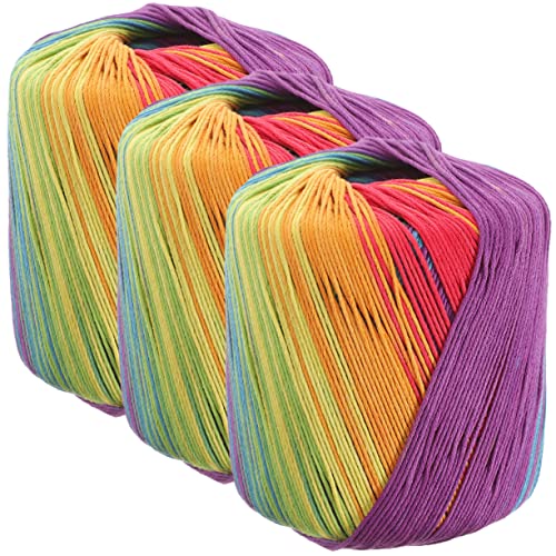 DOITOOL 3Rollen Bequemes Baumwollgarn DIY Strickgarn Für Häkeln Und Basteln Für Kissenbezüge Decken Und Home Dekoration Hochwertige Flexibilität DOITOOL 3Rollen Bequemes Baumwollgarn DIY Strickgarn Für Häkeln Und Basteln Für Kissenbezüge Decken Und Home Dekoration Hochwertige Flexibilität von DOITOOL