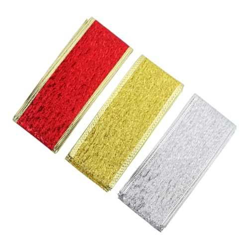 DOITOOL 3Rollen Geschenkband Silber Und Rot Dekoratives DIY Band Für Hochzeit Weihnachten Und Bastelprojekte Für Geschenkverpackungen DOITOOL 3Rollen Geschenkband Silber Und Rot Dekoratives DIY Band Für Hochzeit Weihnachten Und Bastelprojekte Für Geschenkverpackungen von DOITOOL