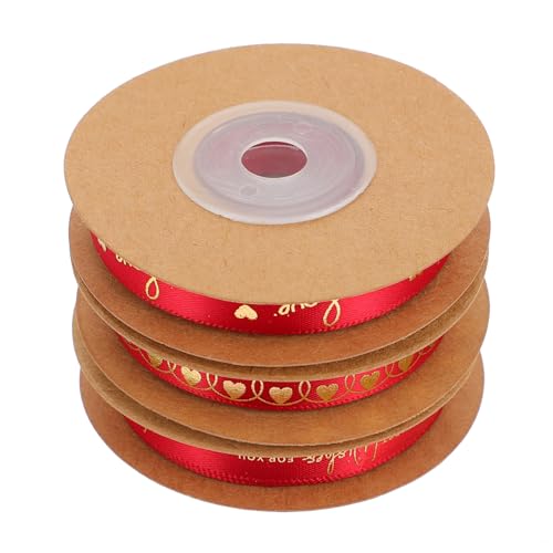 DOITOOL 3Rollen Herzförmiges Geschenkband Weinrot Pack Mit Love Und Wishes Aufdruck Hochwertige Polyesterbänder Für DIY Geschenkverpackungen Hochzeiten DOITOOL 3Rollen Herzförmiges Geschenkband Weinrot Pack Mit Love Und Wishes Aufdruck Hochwertige Polyesterbänder Für DIY Geschenkverpackungen Hochzeiten von DOITOOL