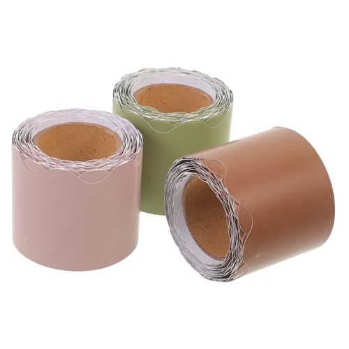 DOITOOL 3Rollen Pinnwandränder Gewellte Bordüre Für Pinnwände Abnehmbares Randpapier Bunten Insgesamt Für Klassenzimmerdekoration DOITOOL 3Rollen Pinnwandränder Gewellte Bordüre Für Pinnwände Abnehmbares Randpapier Bunten Insgesamt Für Klassenzimmerdekoration von DOITOOL