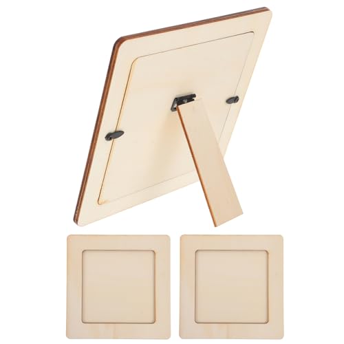 DOITOOL 3Stücke DIY Holz Bilderrahmen Für Unvollendete Fotorahmen Zum Basteln Und Gestalten Für Entwicklung Handwerklicher Fähigkeiten Robustes Holzmaterial von DOITOOL