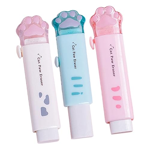 DOITOOL 3Stücke Kawaii Katzenpfoten Radiergummis Einziehbare Radierer Für Studenten Niedliche Cartoon Radiergummis Bunten Für Schule Und Büro Radierfreundlich DOITOOL 3Stücke Kawaii Katzenpfoten Radiergummis Einziehbare Radierer Für Studenten Niedliche Cartoon Radiergummis Bunten Für Schule Und Büro Radierfreundlich von DOITOOL
