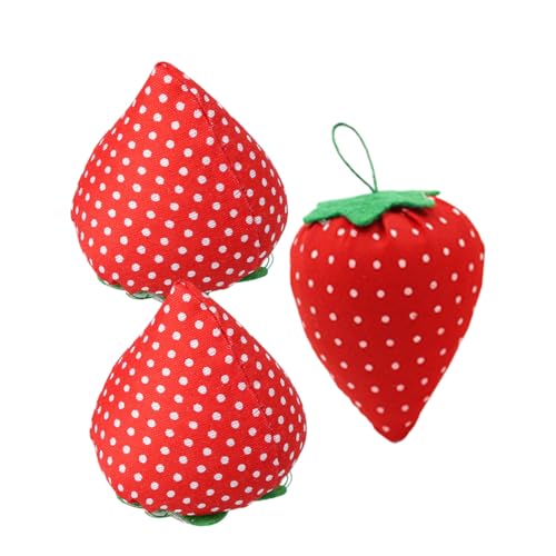 DOITOOL 3Stücke Kompaktes Nadelkissen Erdbeerform Tragbares Nähzubehör für DIY Näharbeiten für Anfänger und Praktisch Schützt Nadeln vor Verlust und Verletzungen DOITOOL 3Stücke Kompaktes Nadelkissen Erdbeerform Tragbares Nähzubehör für DIY Näharbeiten für Anfänger und Praktisch Schützt Nadeln vor Verlust und Verletzungen von DOITOOL