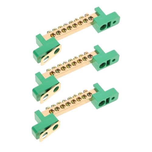 DOITOOL 3Stücke Kupfer Erdungsstangen für Elektrische Kompakte Klemme für Stabile Stromverteilung Verteilungskästen und Elektrischen Panels DOITOOL 3Stücke Kupfer Erdungsstangen für Elektrische Kompakte Klemme für Stabile Stromverteilung Verteilungskästen und Elektrischen Panels von DOITOOL