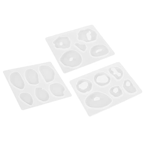 DOITOOL 3Stücke Silikon Gießformen Für DIY Epoxidharz Anhänger Unregelmäßige Schmuckformen Für Halsketten Für Schmuckherstellung Und Bastelprojekte DOITOOL 3Stücke Silikon Gießformen Für DIY Epoxidharz Anhänger Unregelmäßige Schmuckformen Für Halsketten Für Schmuckherstellung Und Bastelprojekte von DOITOOL