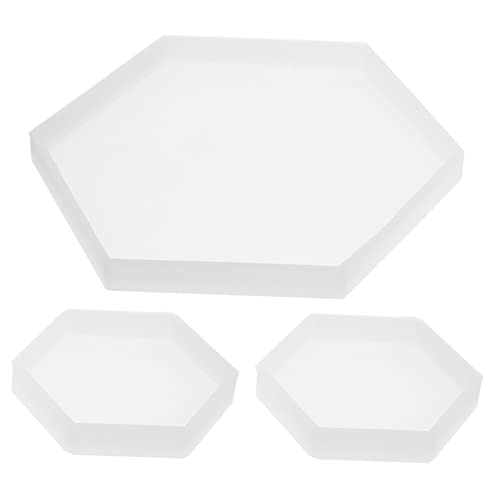 DOITOOL 3Stücke Silikon Sechskantform Teiliges Gießform für Schmuckherstellung Große Kleine Hexagon Hochwertige Wiederverwendbare Silikonharzformen für DIY Handwerk DOITOOL 3Stücke Silikon Sechskantform Teiliges Gießform für Schmuckherstellung Große Kleine Hexagon Hochwertige Wiederverwendbare Silikonharzformen für DIY Handwerk von DOITOOL