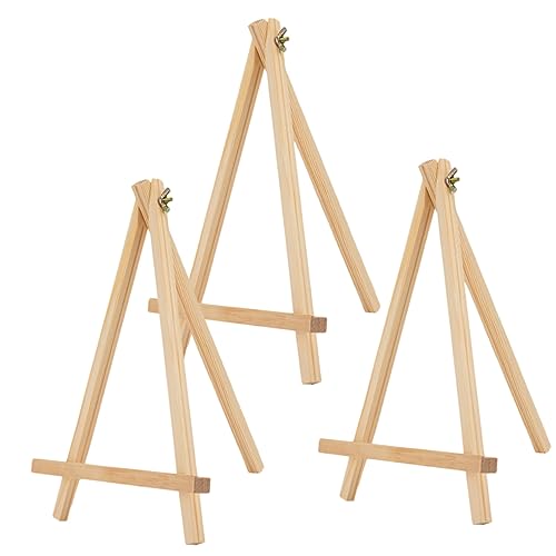 DOITOOL 3Stücke Teiliges Holz Staffelei für Stabiler Staffelei Halter für Malerei und Ausstellung für Kleine Künstler und Projekte von DOITOOL