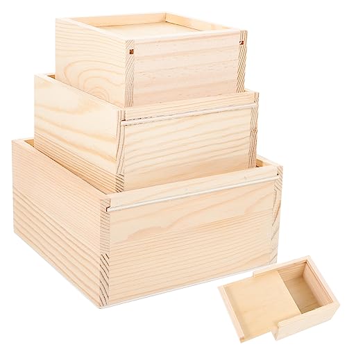 DOITOOL 3er-packung Aufbewahrungsbox Aus Holz Schmuck Boxen Mit Deckel Aufbewahrungsboxen Für Fotos Kisten DOITOOL 3er-packung Aufbewahrungsbox Aus Holz Schmuck Boxen Mit Deckel Aufbewahrungsboxen Für Fotos Kisten von DOITOOL