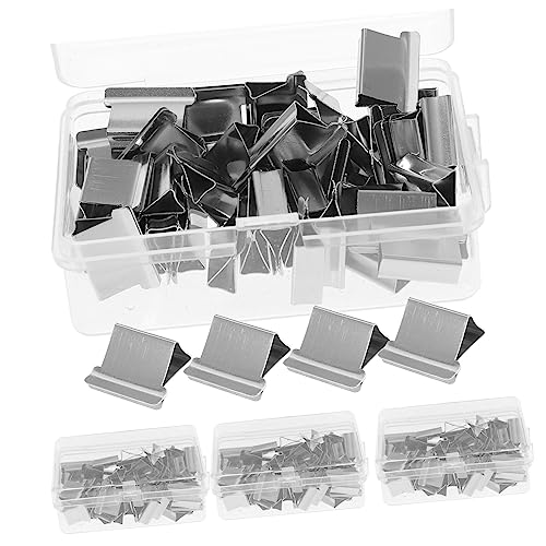 DOITOOL 4 Boxen Clips Wiederverwendbare Büroklammern Langlebige und Flexible Heftklammern für Dokumente Berichte und Präsentationen PP Boxen für Schule und Büro von DOITOOL