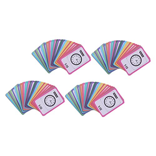 DOITOOL 4 Boxen Digitale Uhr Sagende Zeitlehruhr Lernen Erzählen Von Zeit-karteikarten Zeit Sagen Uhr-Flash-Karten Lernkarten Für Lernspiel Kupfer Karte von DOITOOL