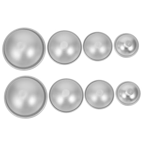 DOITOOL 4 Paar Backformen DIY Halbkugelformen Bastel Halbkugelformen Kugelformen Halbrunde Formen Kleine Halbkugelförmige Halbkugel Badeformen Backzubehör Silberne DOITOOL 4 Paar Backformen DIY Halbkugelformen Bastel Halbkugelformen Kugelformen Halbrunde Formen Kleine Halbkugelförmige Halbkugel Badeformen Backzubehör Silberne von DOITOOL