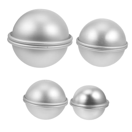 DOITOOL 4 Paare Halbkugel Backform aus Aluminium DIY Badebomben und Kuchenform Glatte Oberfläche Wiederverwendbar Vielseitig für Seifen und Badesalzkugeln Praktisches Back und Bastelset DOITOOL 4 Paare Halbkugel Backform aus Aluminium DIY Badebomben und Kuchenform Glatte Oberfläche Wiederverwendbar Vielseitig für Seifen und Badesalzkugeln Praktisches Back und Bastelset von DOITOOL