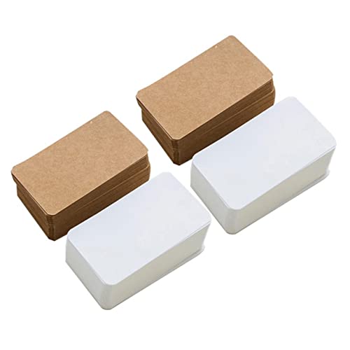 DOITOOL 4 Packungen Karte Klein Großpackung Schlicht Sortiert Leer Mini Nachrichtenbedarf Hinweis Versorgung Nachricht Zubehör Hinweis Zubehör Papier von DOITOOL