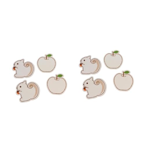 DOITOOL 4 Packungen Niedliche Cartoon Haftnotizen Leere Notizzettel mit Apfel Eichhörnchen Motiven Praktische Party und Geburtstagskarten für Schule Büro und Alltag DOITOOL 4 Packungen Niedliche Cartoon Haftnotizen Leere Notizzettel mit Apfel Eichhörnchen Motiven Praktische Party und Geburtstagskarten für Schule Büro und Alltag von DOITOOL