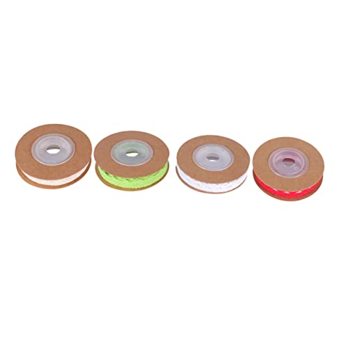 DOITOOL 4 Rolle 2 Verpackungsband Für Party Baumwollband Vintage Spitzenband Schleife Spitzenbänder Zum Basteln Nähdekorationen Stoff Spitzenbänder Basteln Baumwolle Sackleinenspitzenband von DOITOOL
