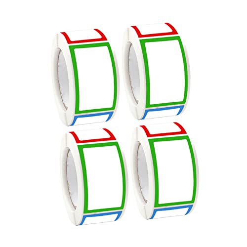 DOITOOL 4 Rollen Bunte Selbstklebende Aufkleber Rechteckige Etiketten für Gewürzgläser DIY Beschriftung Handgefertigte Namensschilder Praktisch und Langlebig Organisieren DOITOOL 4 Rollen Bunte Selbstklebende Aufkleber Rechteckige Etiketten für Gewürzgläser DIY Beschriftung Handgefertigte Namensschilder Praktisch und Langlebig Organisieren von DOITOOL