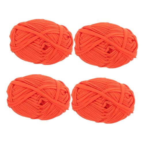 DOITOOL 4 Rollen Diy Häkelgarn Dickes Weiches Strickgarn für Projekte für Taschen Kissen Teppiche und Puppen Komfortabler Griff Vielseitig Einsetzbar von DOITOOL