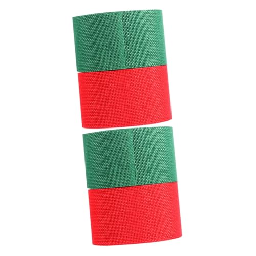 DOITOOL 4 Rollen Geschenkband Breit Lang Rot Grün Hochwertiges DIY Bastelband für Geschenkverpackung Hochzeit Weihnachtsdeko Schleifenband zum Nähen und Dekorieren DOITOOL 4 Rollen Geschenkband Breit Lang Rot Grün Hochwertiges DIY Bastelband für Geschenkverpackung Hochzeit Weihnachtsdeko Schleifenband zum Nähen und Dekorieren von DOITOOL