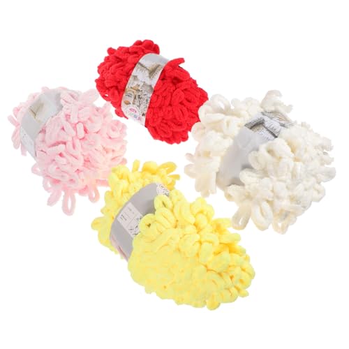 DOITOOL 4 Rollen Handstrickgarn Handgefertigtes Polyester Garn für DIY Projekte für Schals Decken Puppen und Mehr Hautfreundlich und Atmungsaktiv Farben Milchweiß DOITOOL 4 Rollen Handstrickgarn Handgefertigtes Polyester Garn für DIY Projekte für Schals Decken Puppen und Mehr Hautfreundlich und Atmungsaktiv Farben Milchweiß von DOITOOL