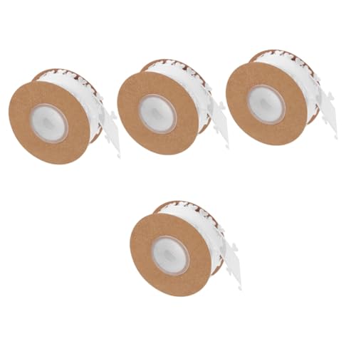 DOITOOL 4 Rollen Herz Muster Geschenkband Yards Diy Dekoband für Hochzeiten Valentinstag und Geschenkpäckchen Leicht und Tragbar für Kreative Verpackungen von DOITOOL