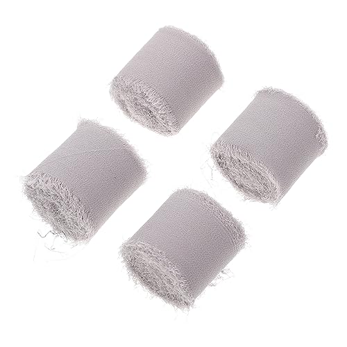 DOITOOL 4 Rollen Hochzeitsbänder Chiffon À Dekorative Diy Bänder für Einladungskarten Blumenarrangements und Geschenkverpackungen Elegantem Hochwertigem Langlebigem von DOITOOL