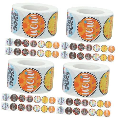 DOITOOL 4 Rollen Kinderbelohnung Aufkleber Selbstklebende Motivationssticker für Schule und Zuhause für Lehrer Kreative Dekoration und Belohnungen DOITOOL 4 Rollen Kinderbelohnung Aufkleber Selbstklebende Motivationssticker für Schule und Zuhause für Lehrer Kreative Dekoration und Belohnungen von DOITOOL