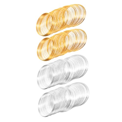 DOITOOL 4 Rollen Memory Wire Bastelschnur Für Selbstgemachte Armbänder Halsketten Und Ohrringe – Flexible Schmuckdraht Perlendrähte Zur Schmuckherstellung DOITOOL 4 Rollen Memory Wire Bastelschnur Für Selbstgemachte Armbänder Halsketten Und Ohrringe – Flexible Schmuckdraht Perlendrähte Zur Schmuckherstellung von DOITOOL