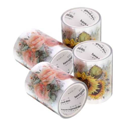DOITOOL 4 Rollen Pflanzen Handbuch Klebeband Selbstklebendes Dekoratives Scrapbook Tape pro Vielseitig Einsetzbar für DIY Projekte und Bastelarbeiten Teiliges Sonnenblume Orangenrose DOITOOL 4 Rollen Pflanzen Handbuch Klebeband Selbstklebendes Dekoratives Scrapbook Tape pro Vielseitig Einsetzbar für DIY Projekte und Bastelarbeiten Teiliges Sonnenblume Orangenrose von DOITOOL
