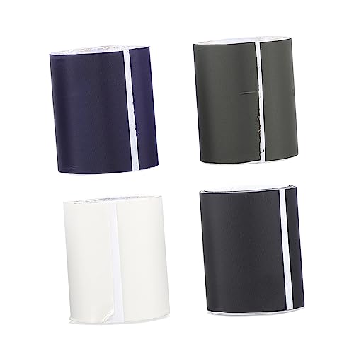DOITOOL 4 Rollen Selbstklebende Reparatur Patches Diy Flicken für Jeans Shirts Taschen und Hüte Einfache Anwendung ohne Bügeln Schwarz Senfgelb für Kreative Reparaturprojekte von DOITOOL