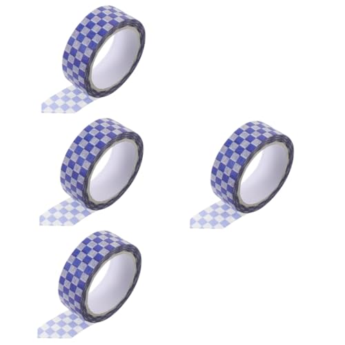 DOITOOL 4 Rollen Washi Tape DIY Scrapbooking Tape Dekoratives Klebeband Karomuster für Bastelprojekte Kariert von DOITOOL